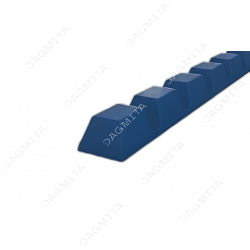 PVC K 8x5 cleat (blue notched)